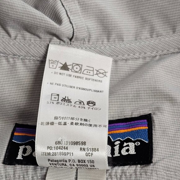 Patagonia Mens First Sun Jacket UPF Lightweight Casual Fit Zip Up Size Medium - Picture 10 of 10